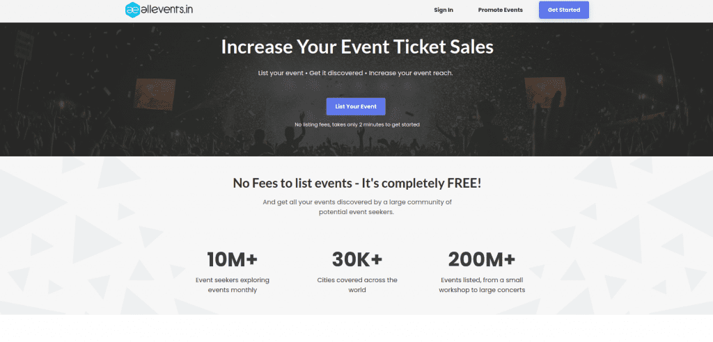 Event organizers prefered best online ticketing platform to sell tickets
