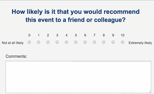 event survey example 1
